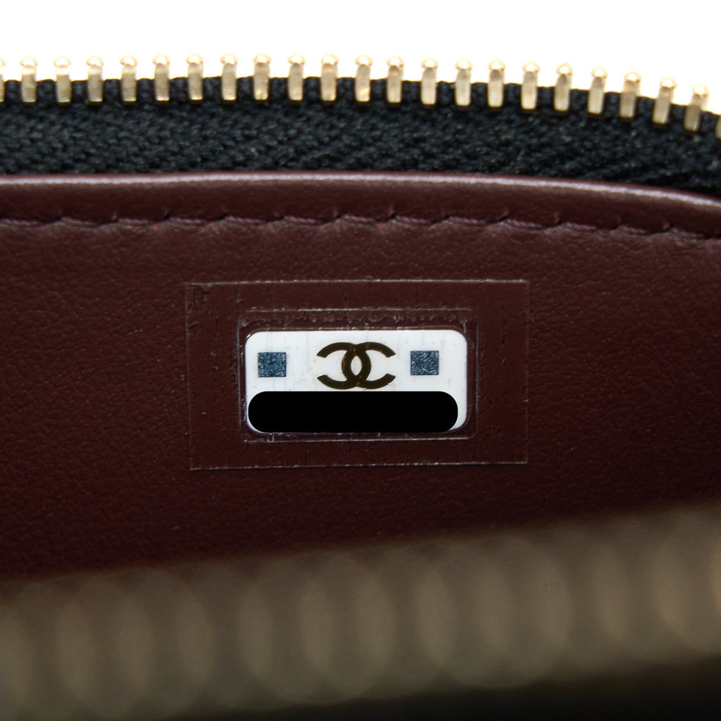 CHANEL 23C MINI VANITY WITH CHAIN CAVIAR BLACK LGHW