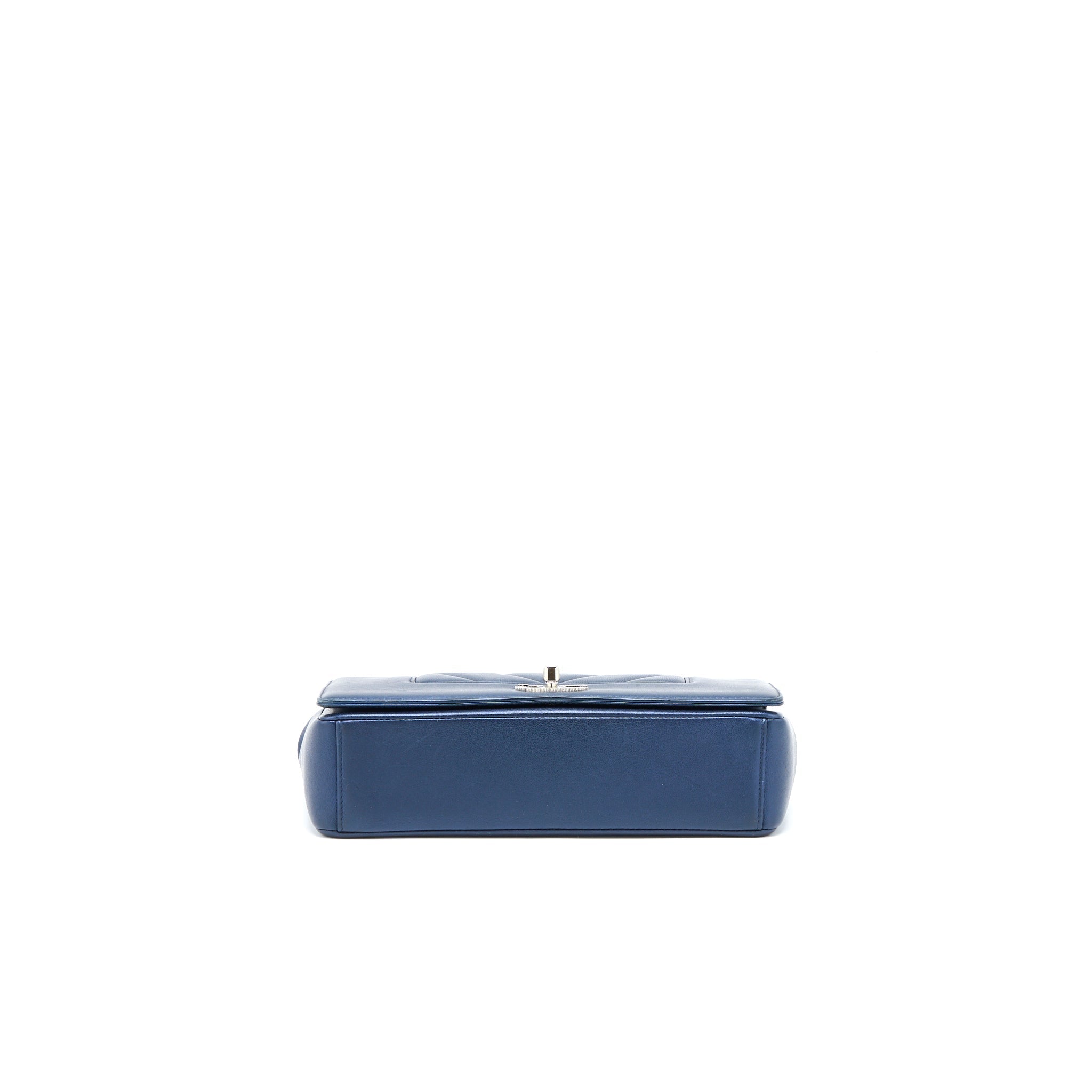 CHANEL MADEMOISELLE FLAP BAG LAMBSKIN NAVY SHW