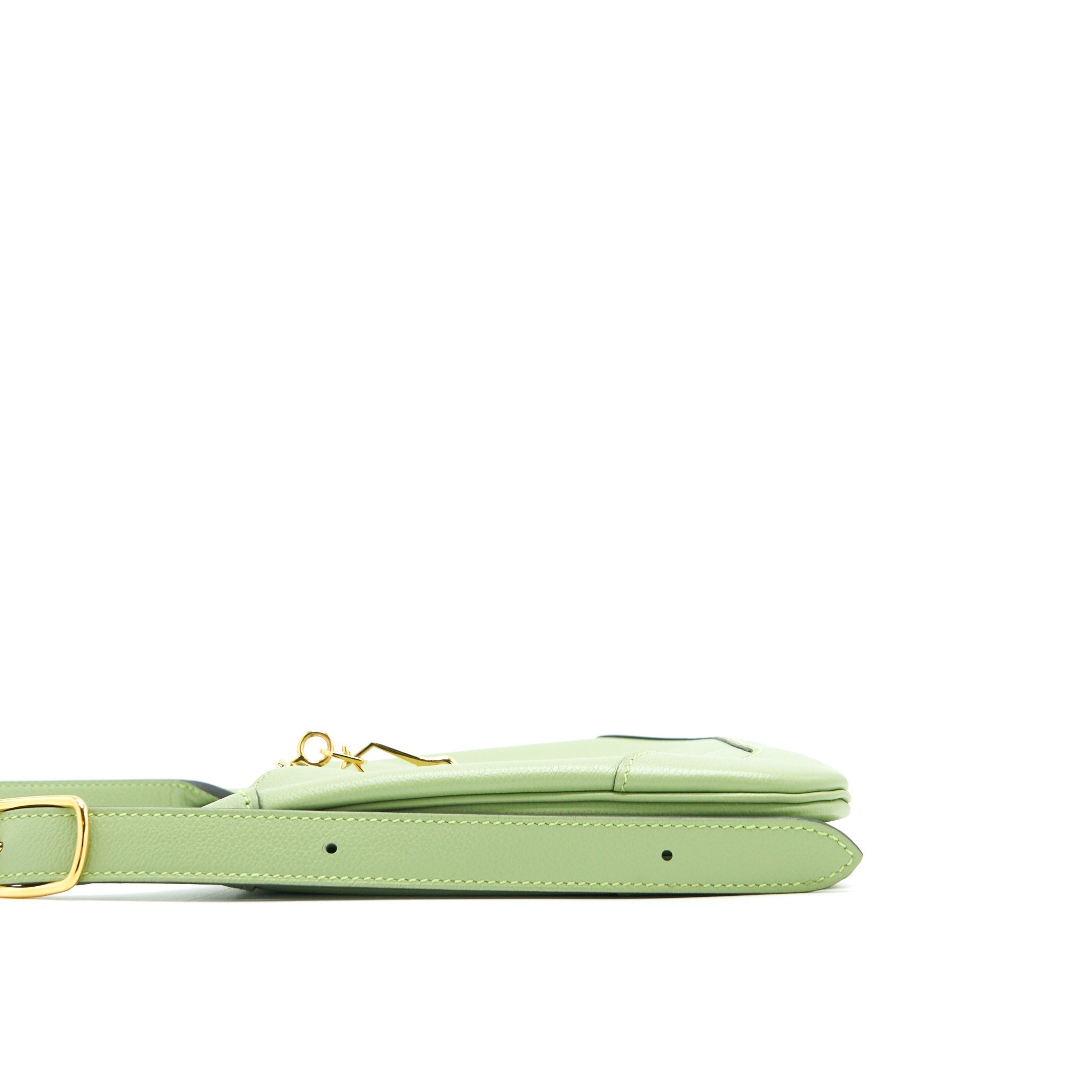 HERMES TRIM DUO 24 BAG VERT CRIQUET GHW