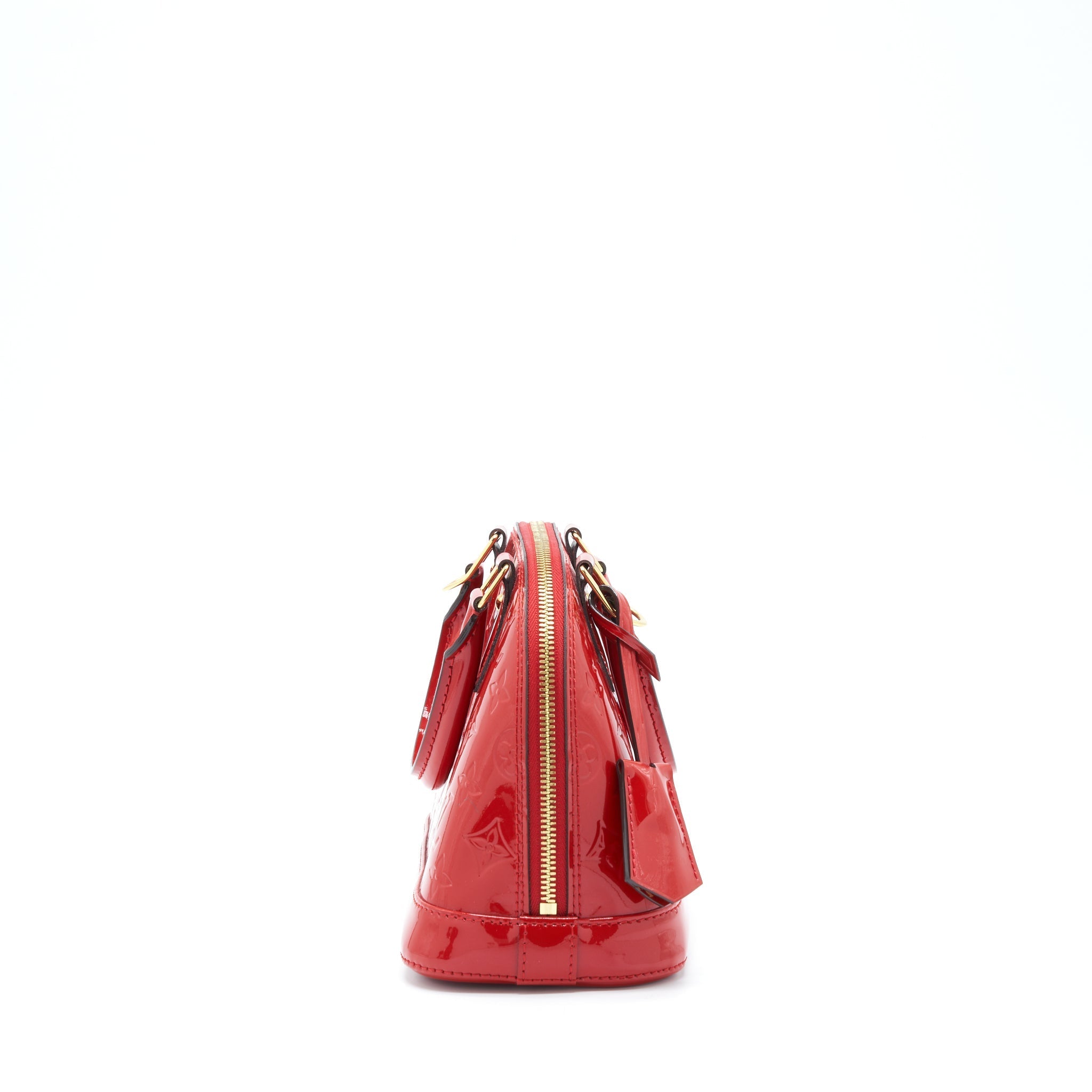 LOUIS VUITTON ALMA BB PATENT RED WITH GHW