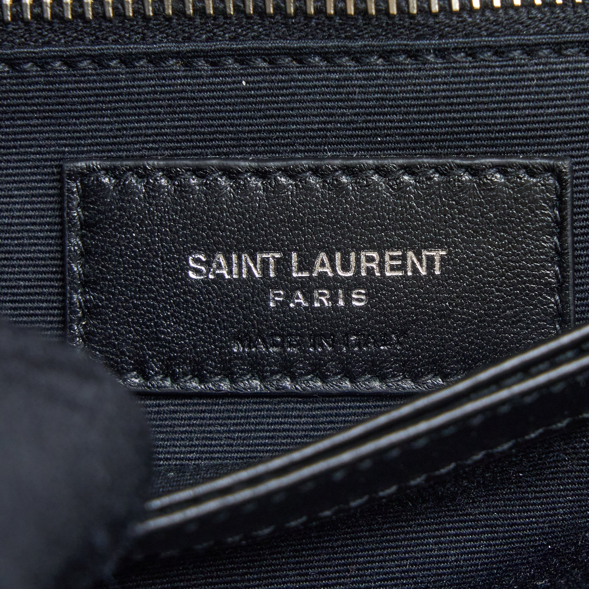 SAINT LAURENT LOULOU TOY STRAP BAG CALFSKIN BLACK SHW