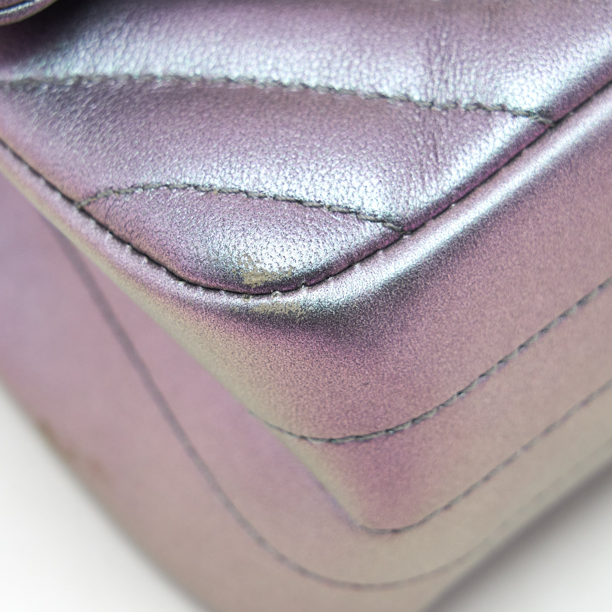 CHANEL 2.55 225 REISSUE FLAP BAG LAMBSKIN IRIDESCENT HARDWARE