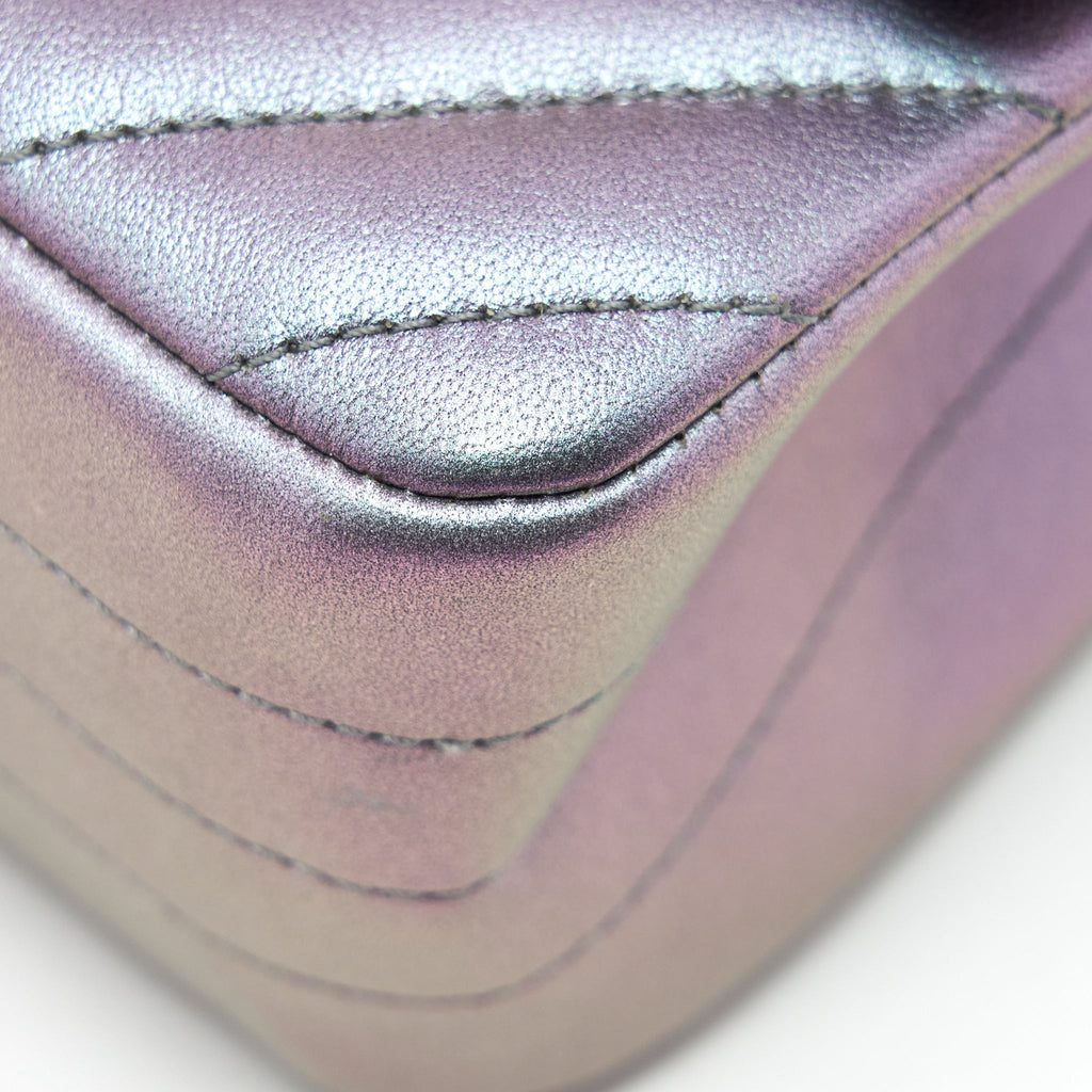 CHANEL 2.55 225 REISSUE FLAP BAG LAMBSKIN IRIDESCENT HARDWARE