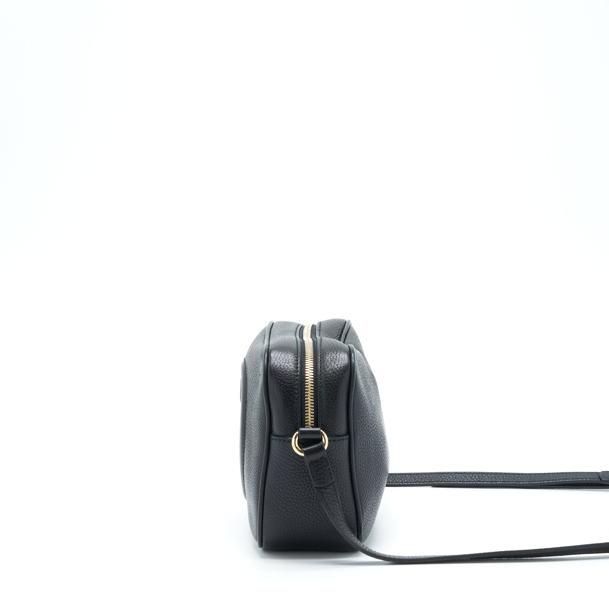 GUCCI DISCO CAMERA BAG CALFSKIN BLACK LGHW