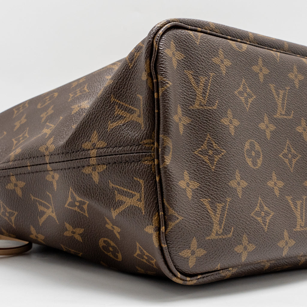 LOUIS VUITTON NEVERFULL MM MONOGRAM CANVAS GHW