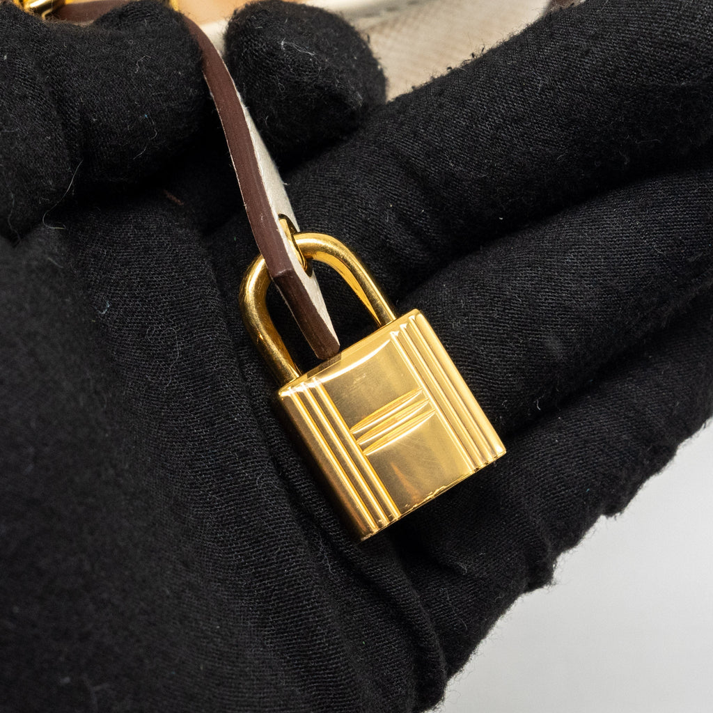 HERMES PICOTIN CARGO 18 LOCK BAG CANVAS/SWIFT ECRU/NATA GHW