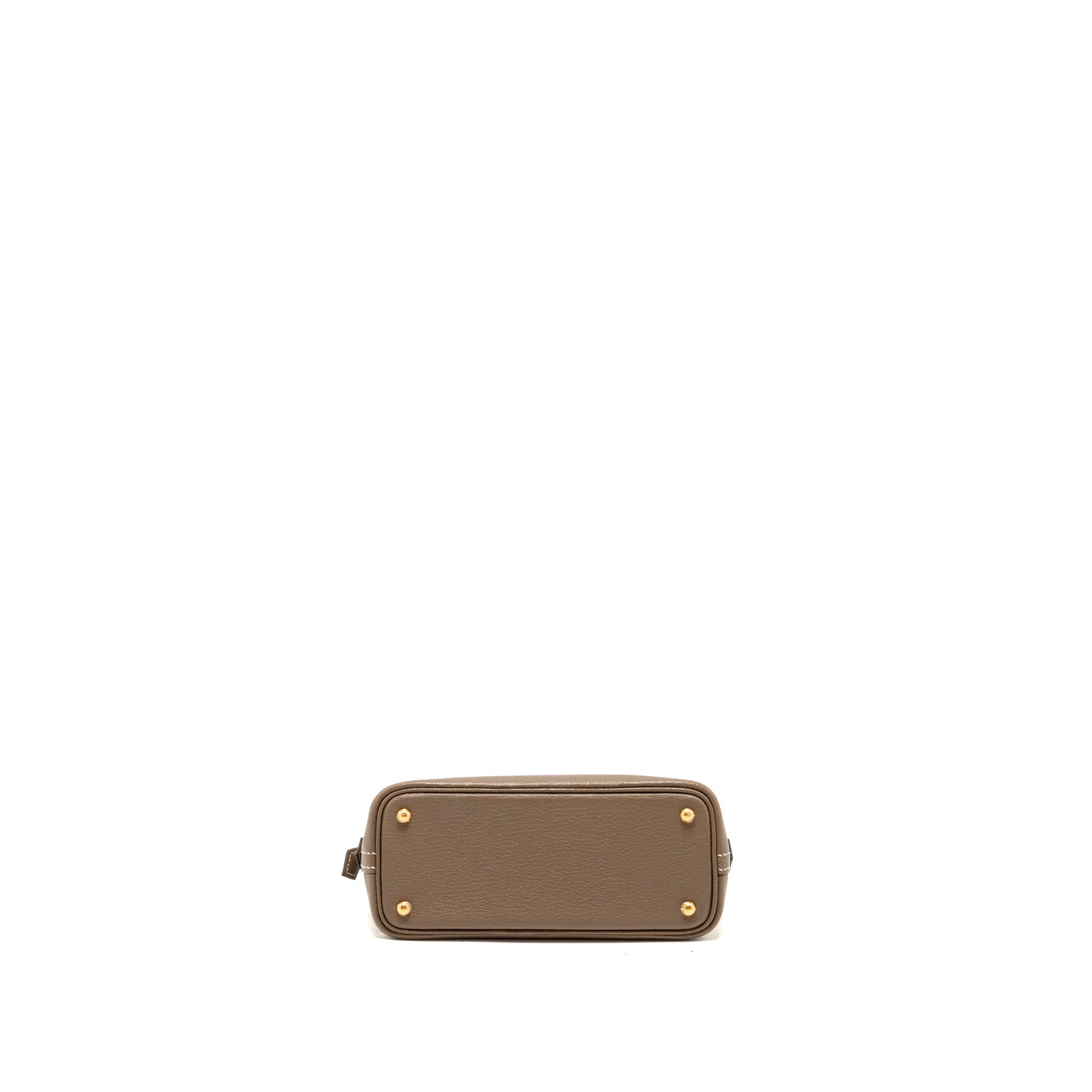 HERMES MINI BOLIDE CHÈVRE MYSORE ETOUPE GHW