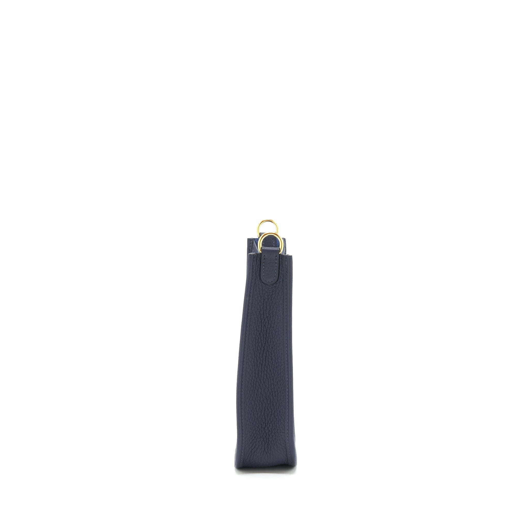 HERMES MINI EVELYNE BLUE NUIT/ BLUE INDIGO GHW