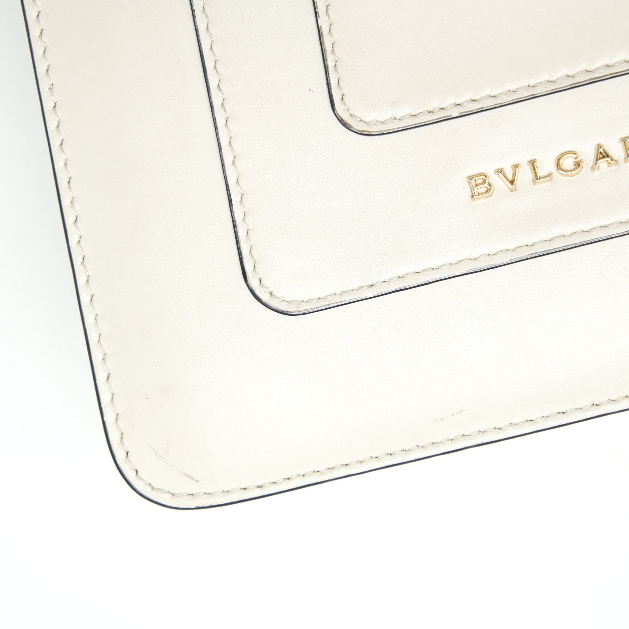 BVLGARI TOP HANDLE SERPENTI BAG WHITE