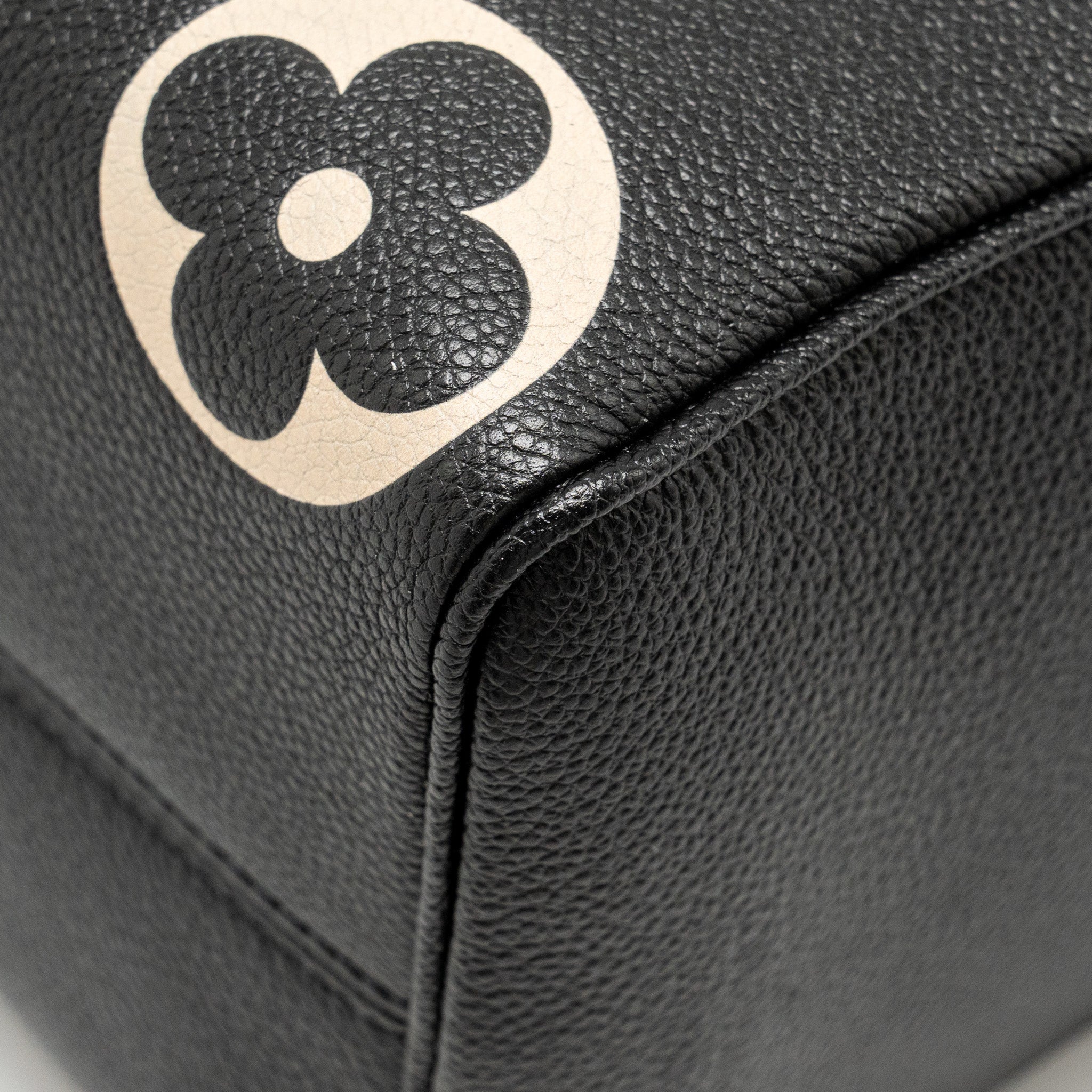 LOUIS VUITTON SPEEDY 25 BANDOULIERE BICOLOR MONOGRAM EMPREINTE BLACK GHW