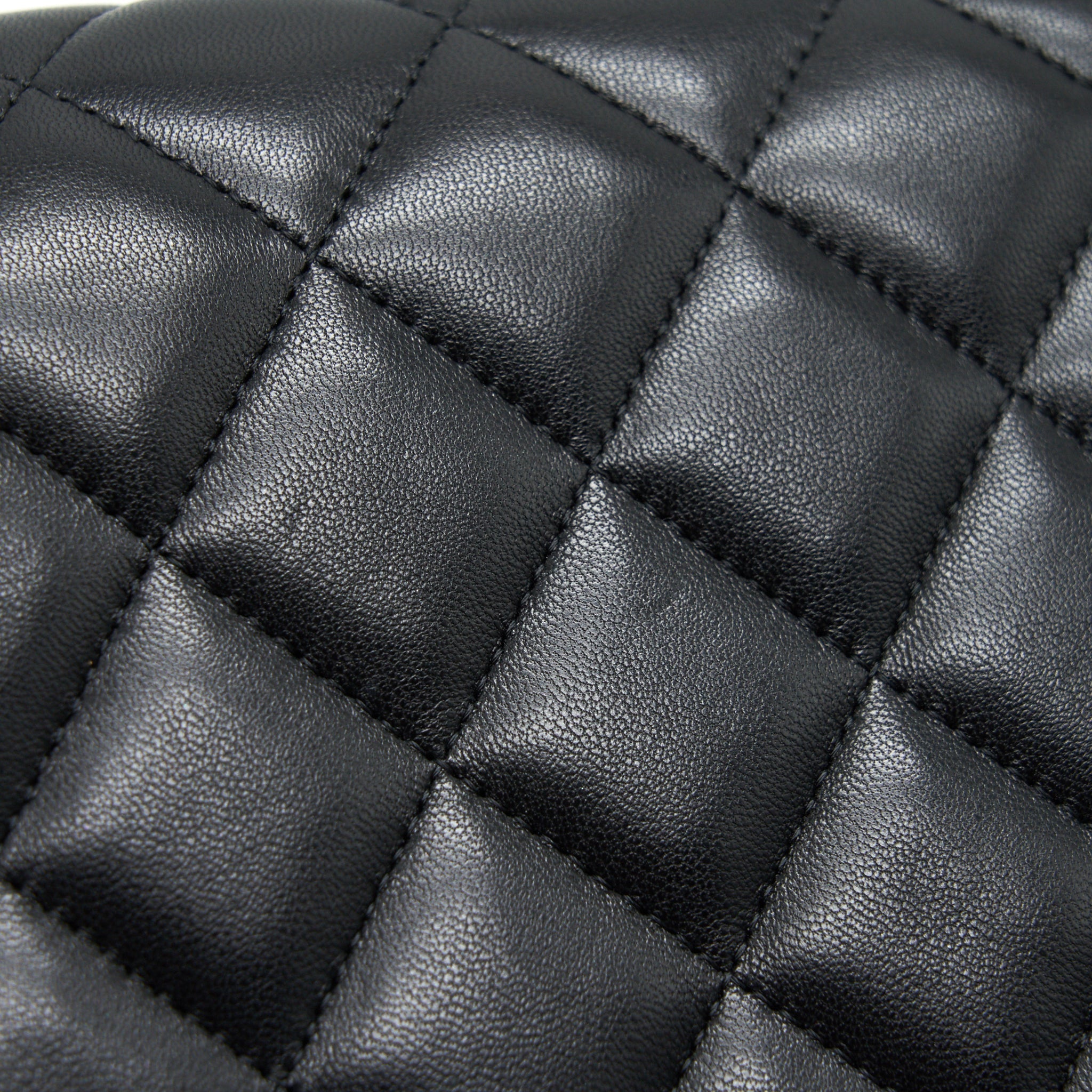 CHANEL JUMBO CLASSIC DOUBLE FLAP BAG LAMBSKIN BLACK GHW