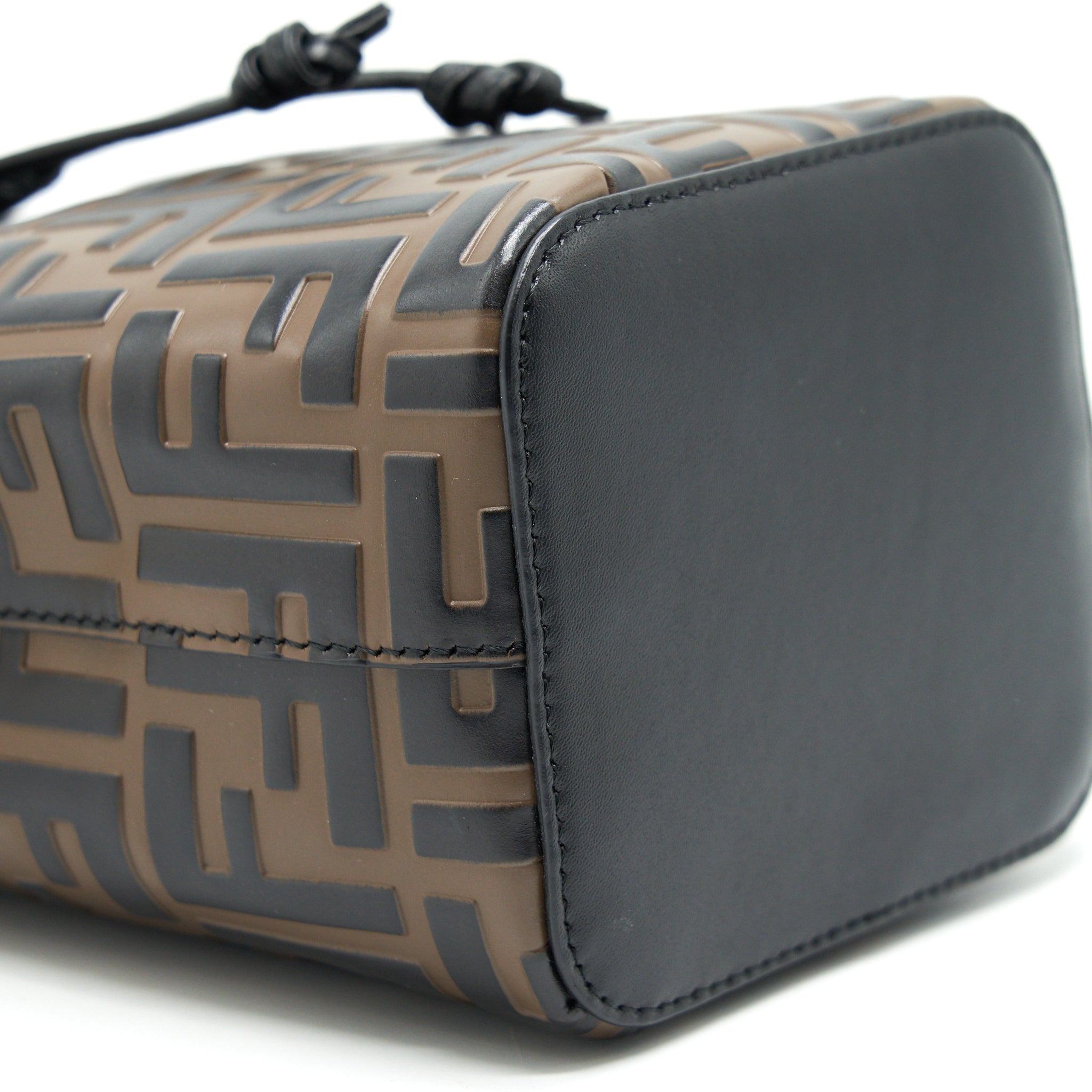 FENDI MON TRESOR MINI BUCKET BAG BROWN