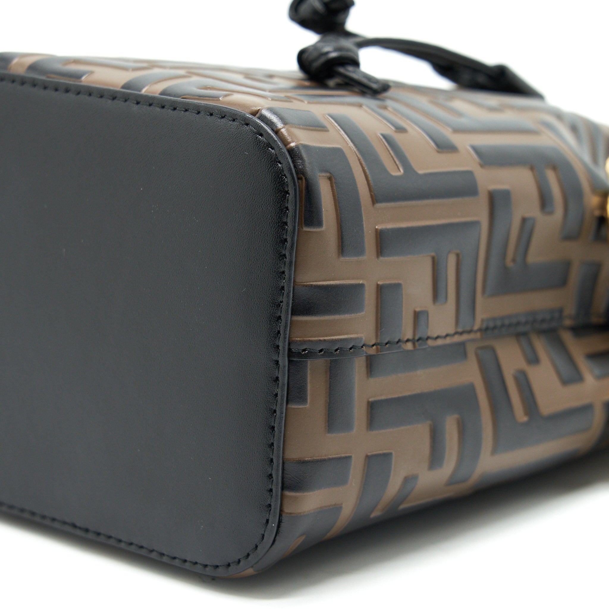 FENDI MON TRESOR MINI BUCKET BAG BROWN