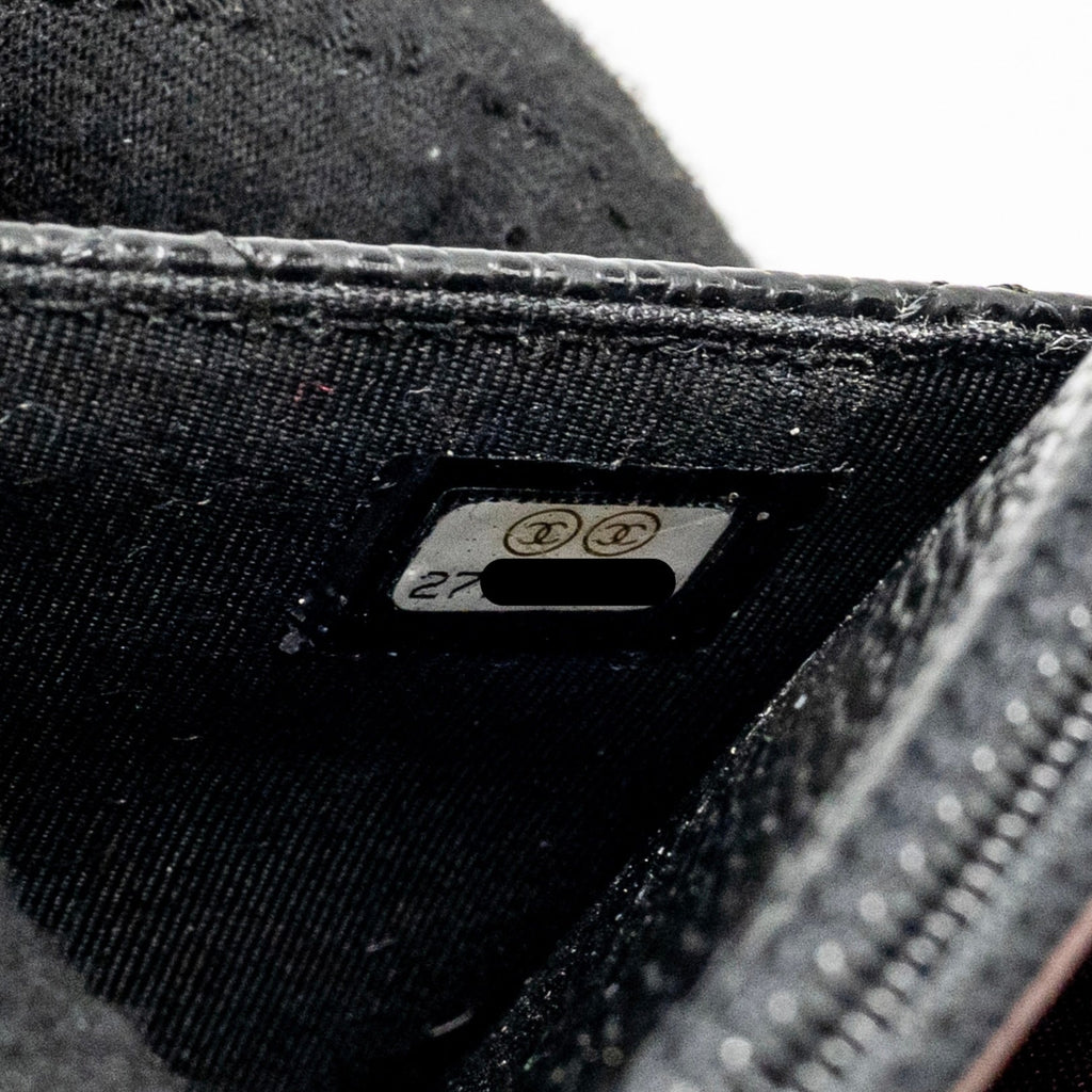 CHANEL CLASSIC WALLET ON CHAIN CAVIAR BLACK GHW