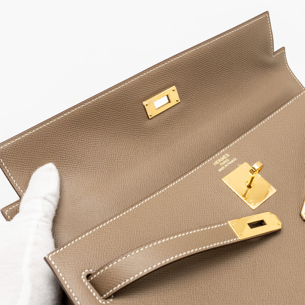 HERMES KELLY 35 EPSOM ETOUPE GHW