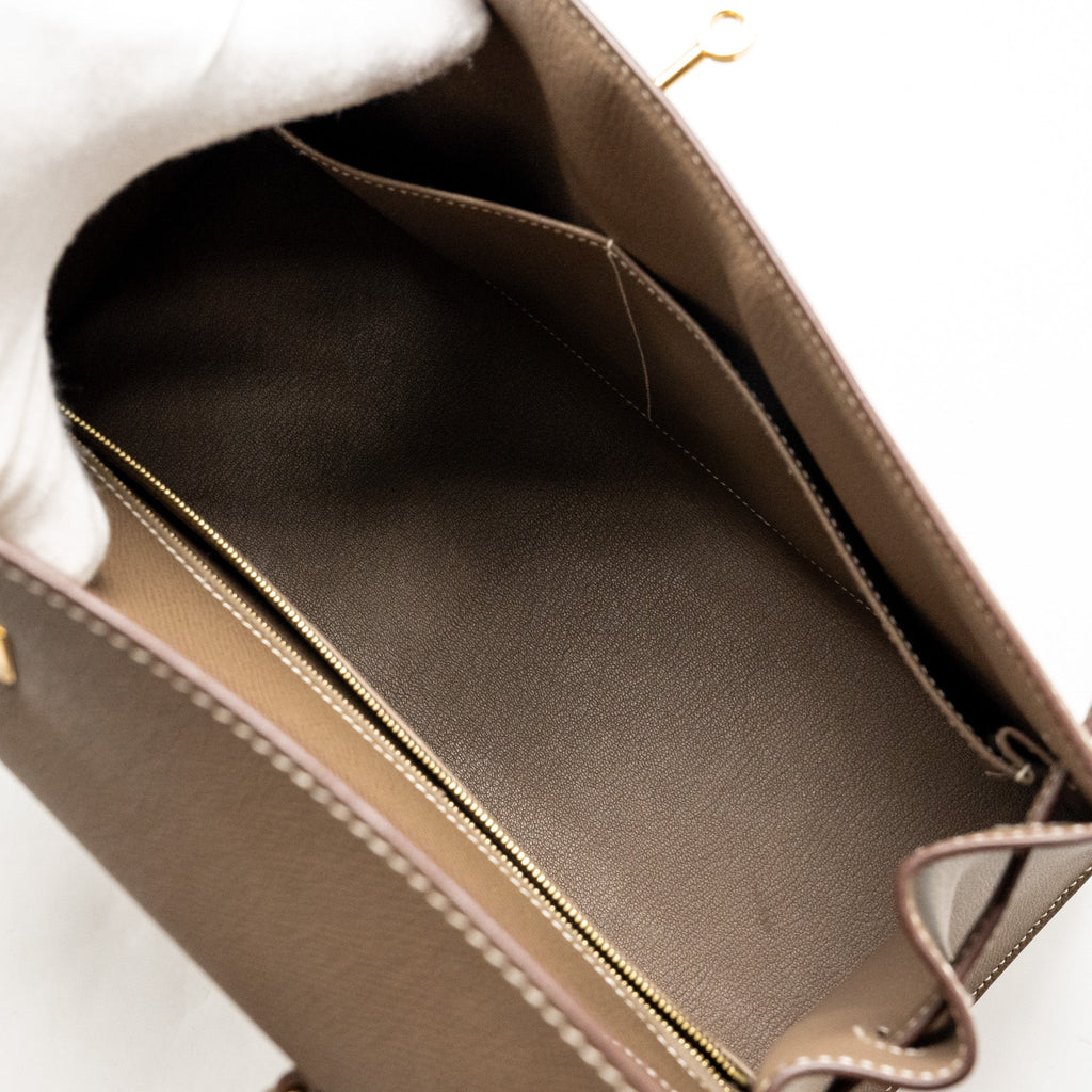 HERMES KELLY 35 EPSOM ETOUPE GHW