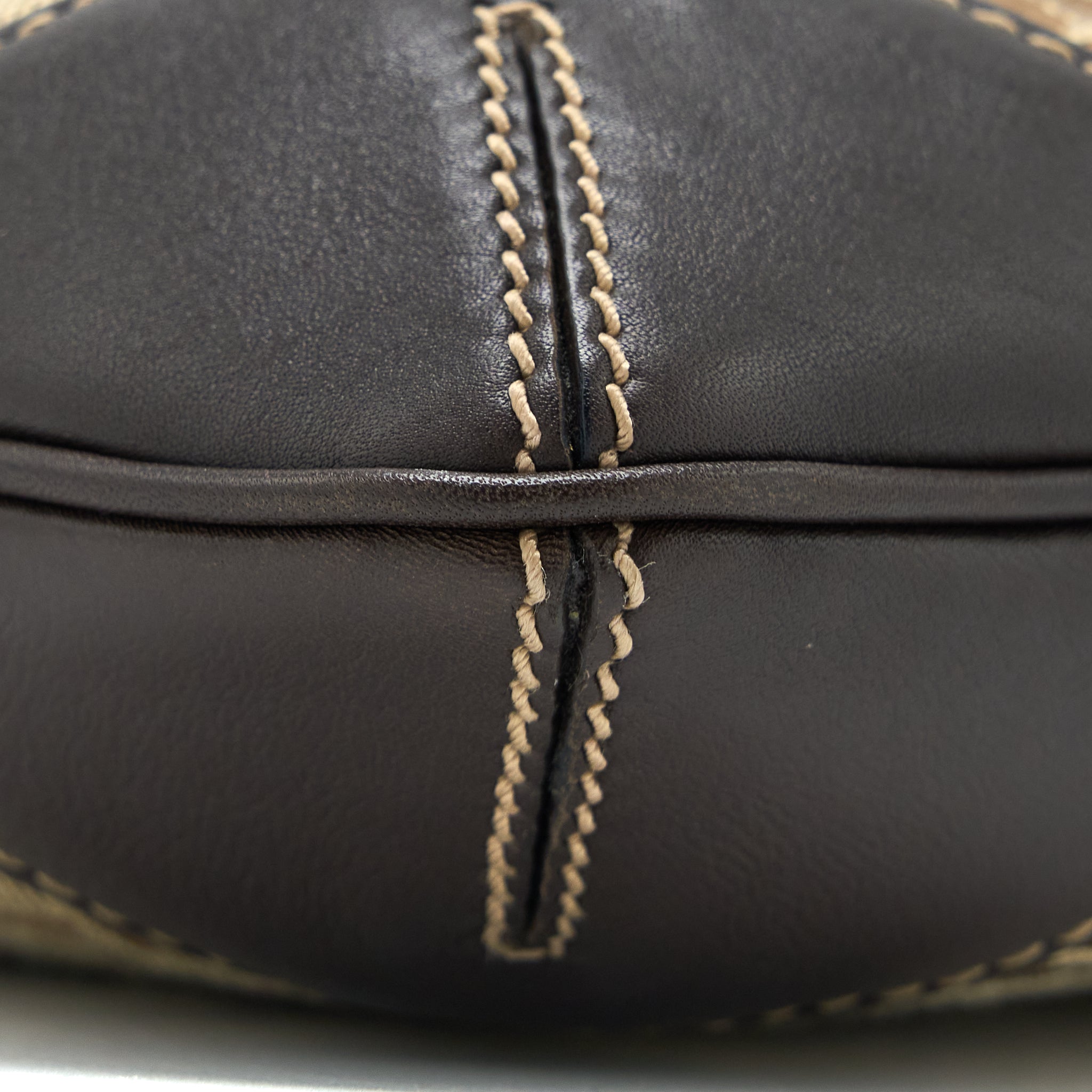 GUCCI VINTAGE HOBO BAG CANVAS/LEATHER MULTICOLOUR