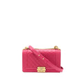 CHANEL MEDIUM BOY BAG LAMBSKIN PINK GHW