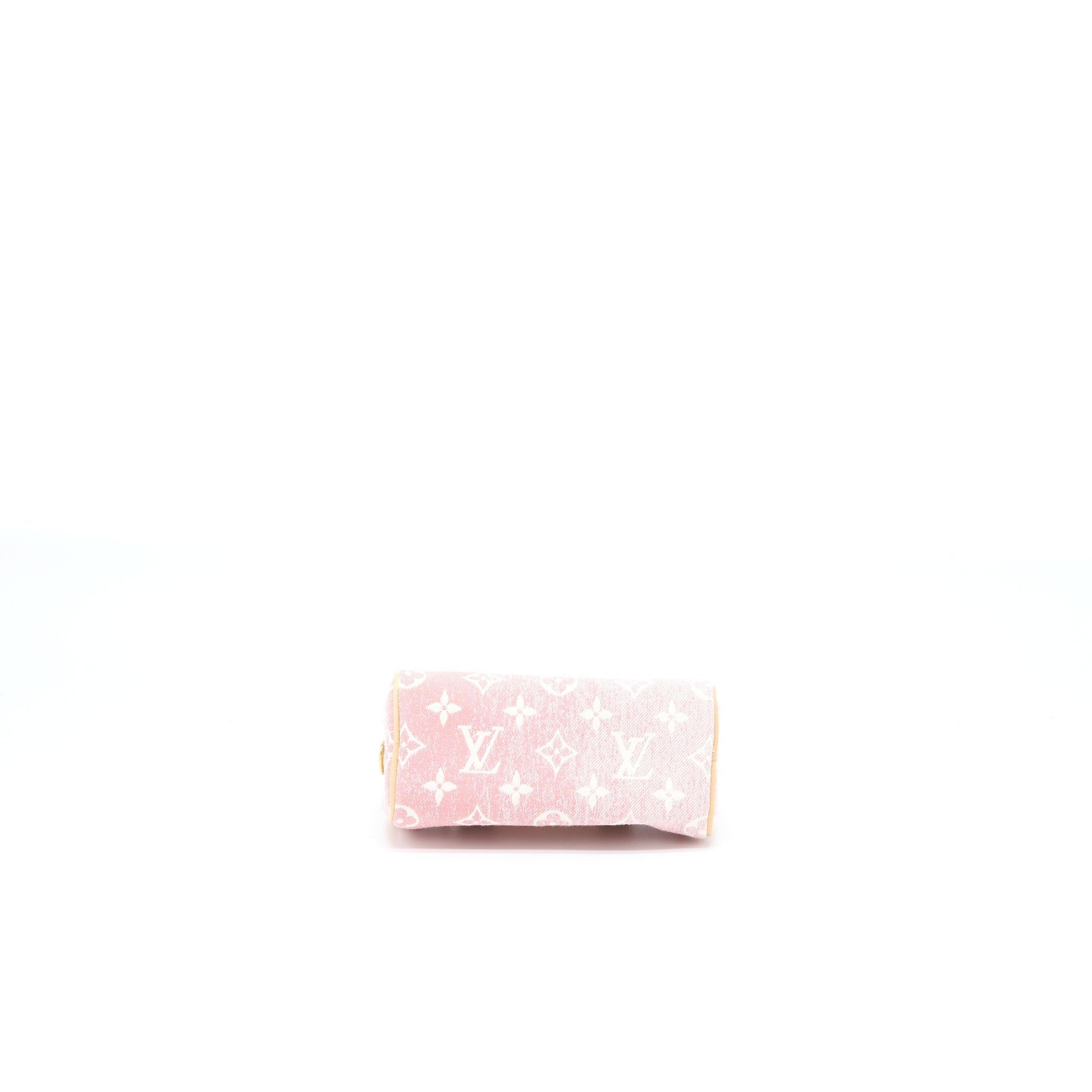 LOUIS VUITTON NANO SPEEDY MONOGRAM JACQUARD DENIM PINK GHW (NEW VERSION)