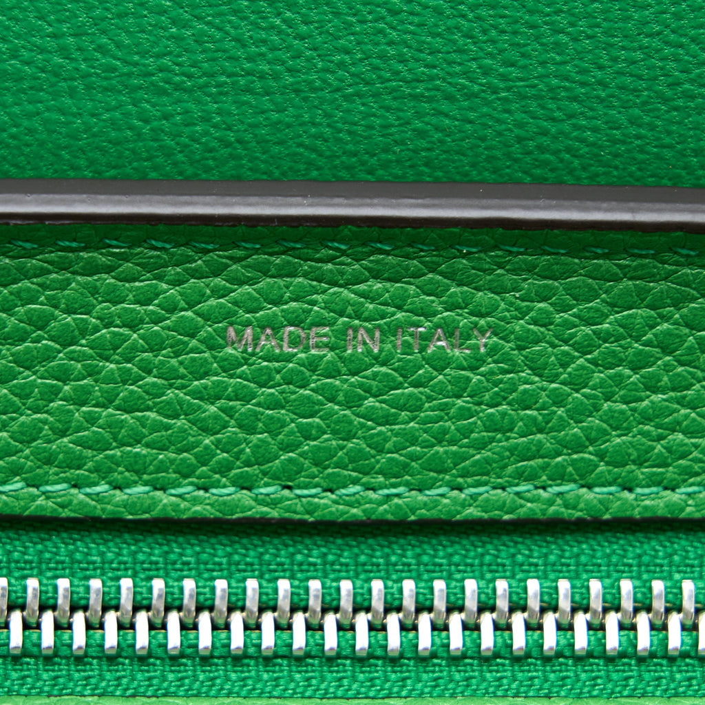CELINE SMALL TRAPEZE BAG CALFSKIN/SUEDE GREEN SHW