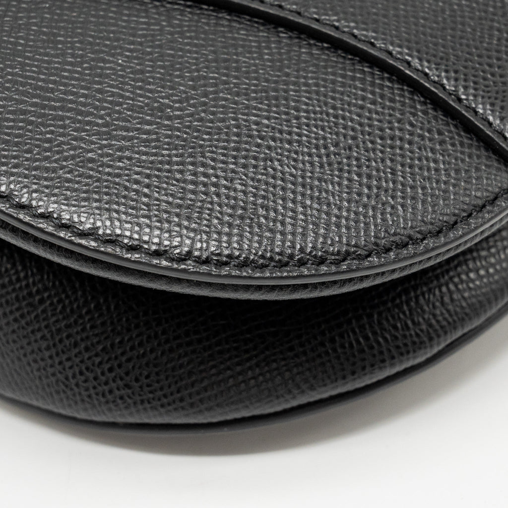 DIOR MEDIUM SADDLE BAG CALFSKIN BLACK GHW