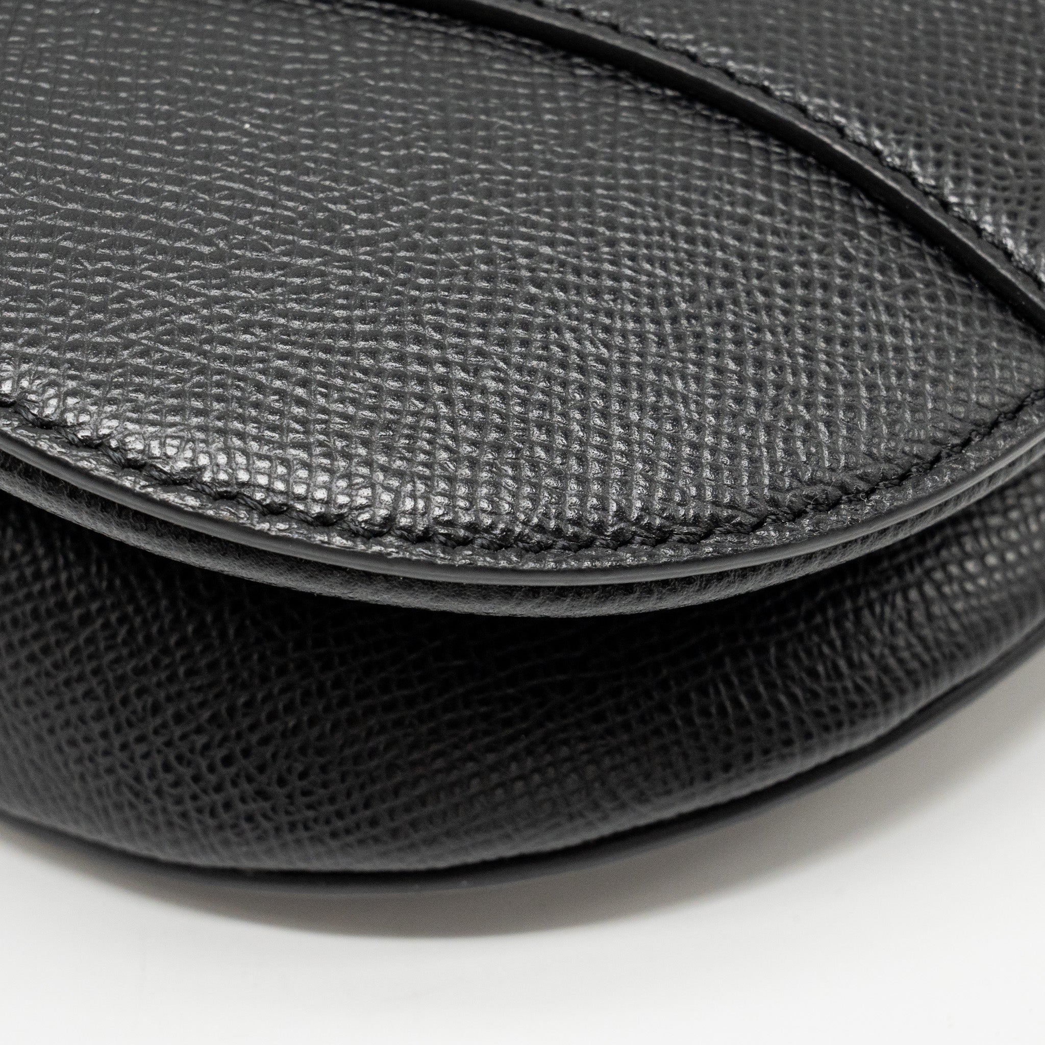 DIOR MEDIUM SADDLE BAG CALFSKIN BLACK GHW