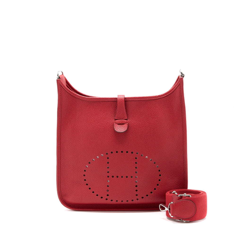 HERMES EVELYN 29 CLEMENCE RED SHW