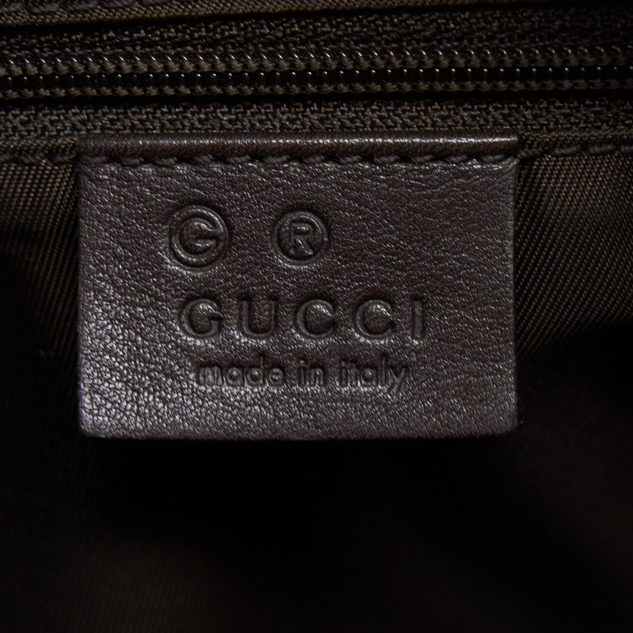 GUCCI VINTAGE HOBO BAG CANVAS/LEATHER MULTICOLOUR