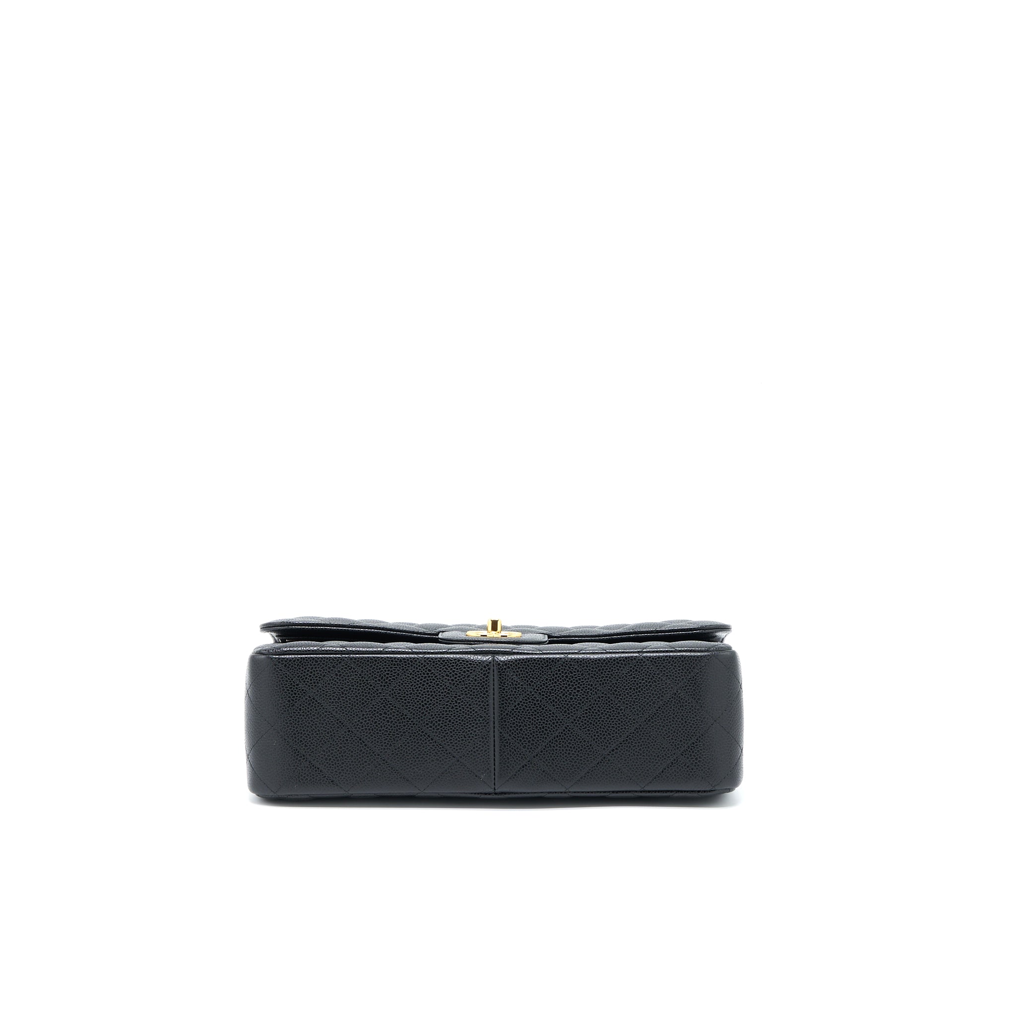 CHANEL CLASSIC JUMBO DOUBLE FLAP BAG CAVIAR BLACK GHW