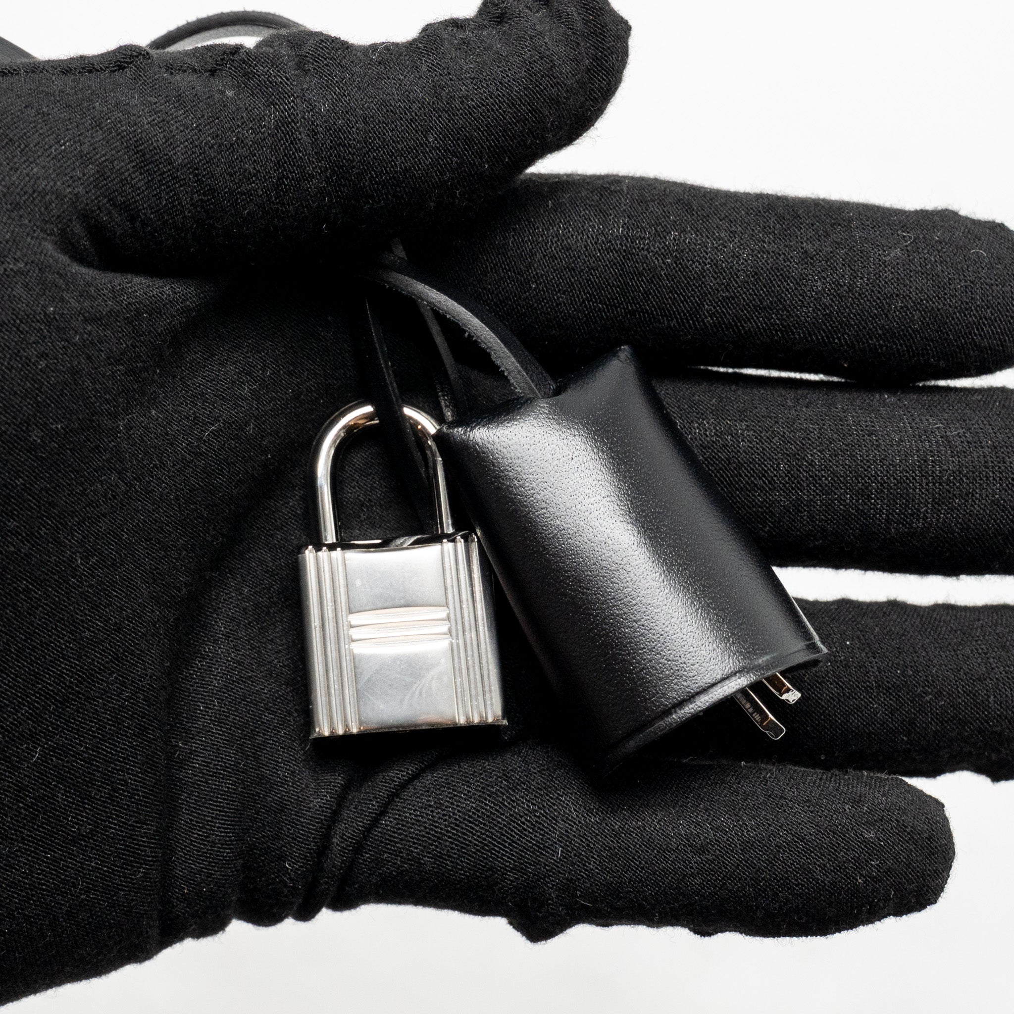 HERMES HERBAG 31 ZIP BAG CANVAS / HUNTER BLACK SHW
