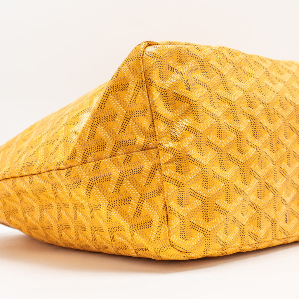 GOYARD SAINT LOUIS PM TOTE BAG GOYARDINE CANVAS YELLOW SHW