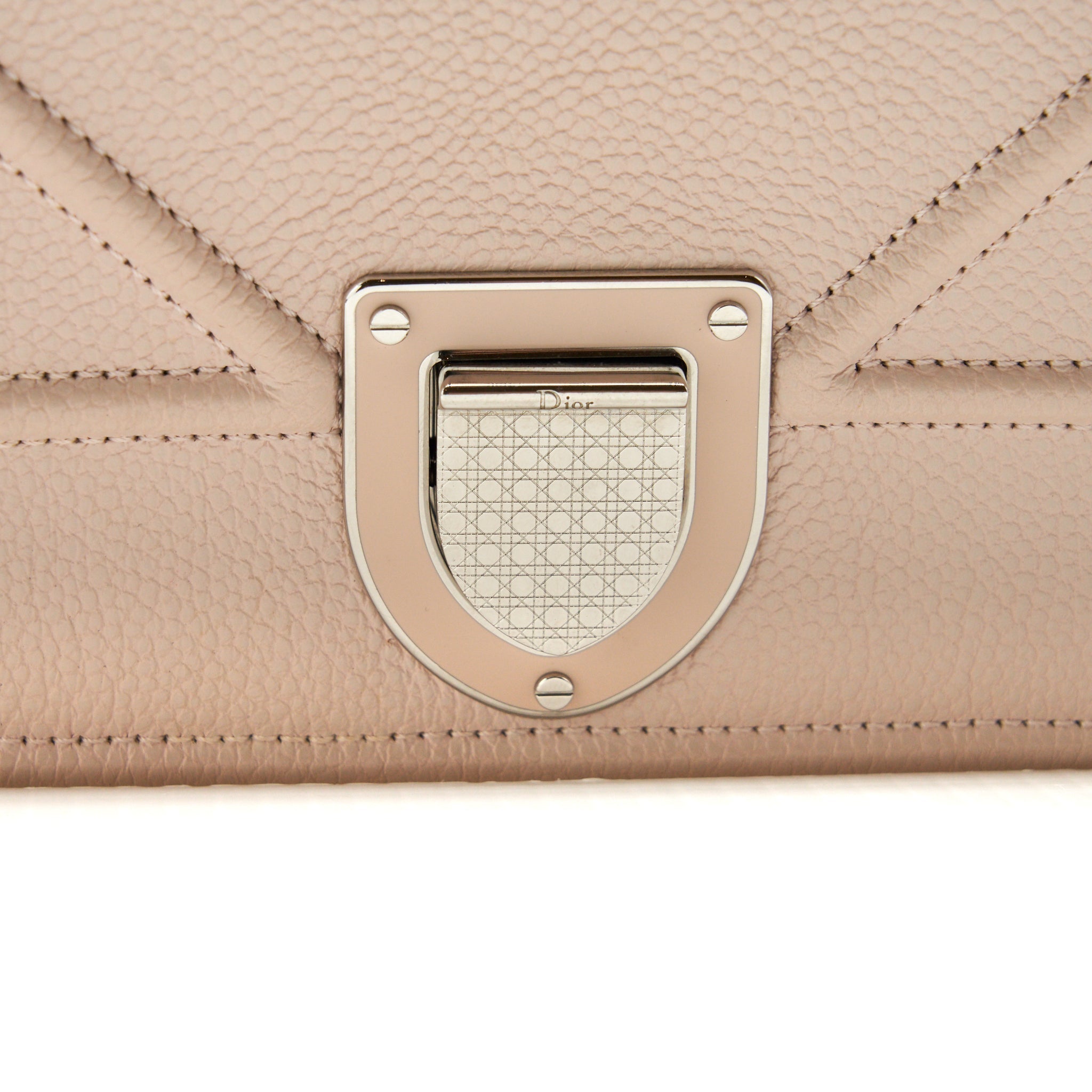 DIOR MEDIUM DIORAMA BAG GRAINED CALFSKIN LIGHT PINK SHW