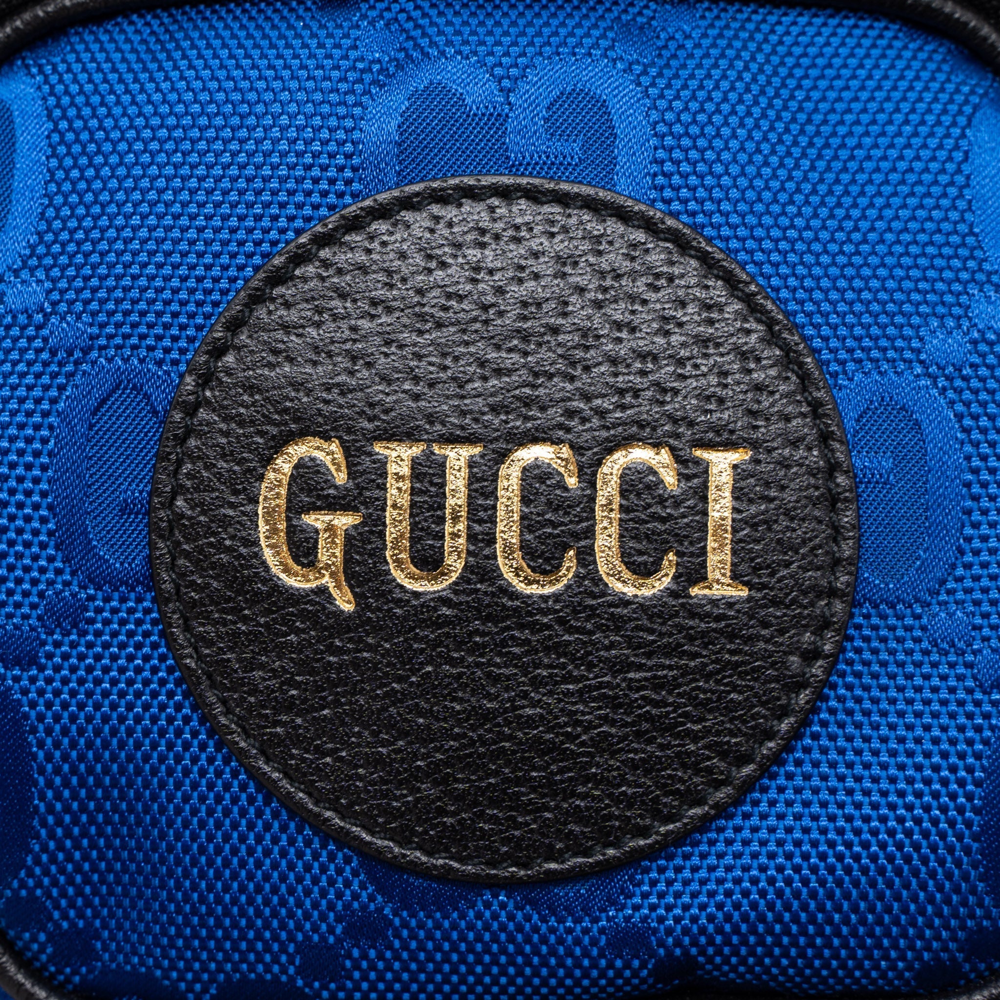 GUCCI OFF THE GRID MINI CROSSBODY BAG FABRIC/LEATHER BLUE/MULTICOLOUR SHW