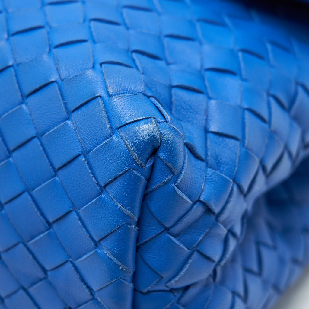 BOTTEGA VENETA OLYMPIA BAG SMALL BLUE