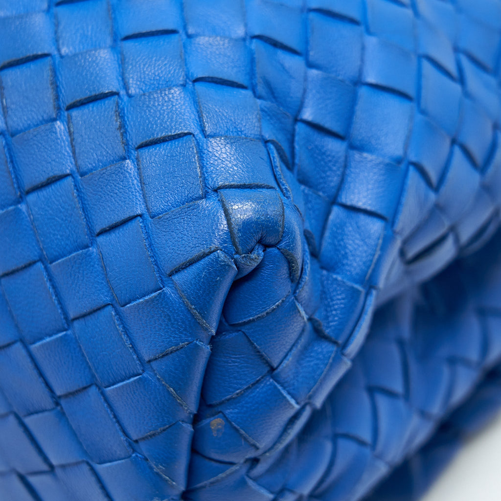 BOTTEGA VENETA OLYMPIA BAG SMALL BLUE