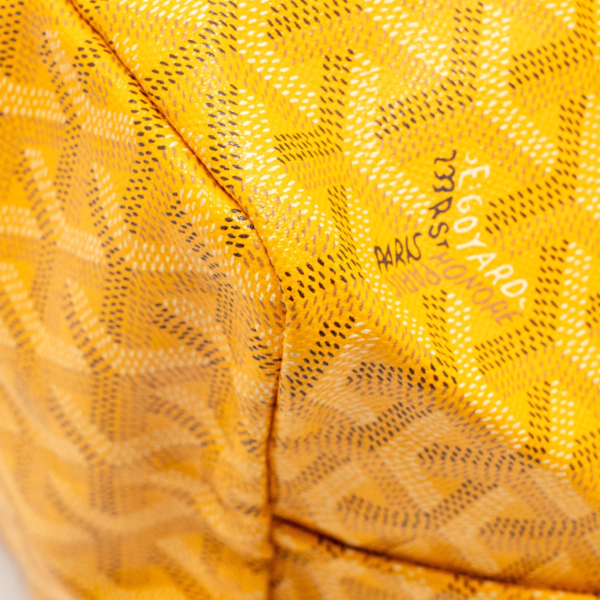 GOYARD SAINT LOUIS PM TOTE BAG GOYARDINE CANVAS YELLOW SHW