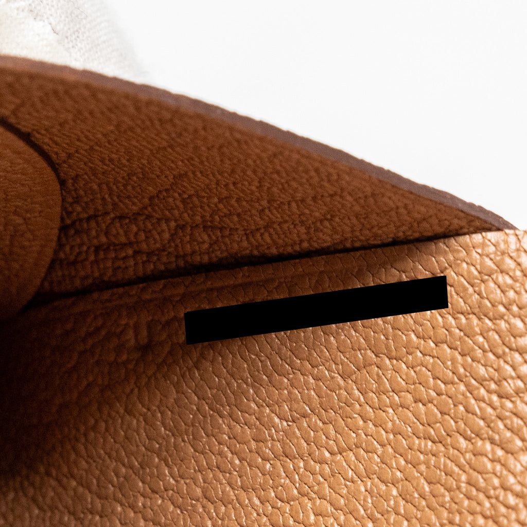 HERMES CALVI CARDHOLDER CHÈVRE MYSORE NATA/QUEBRACHO SHW