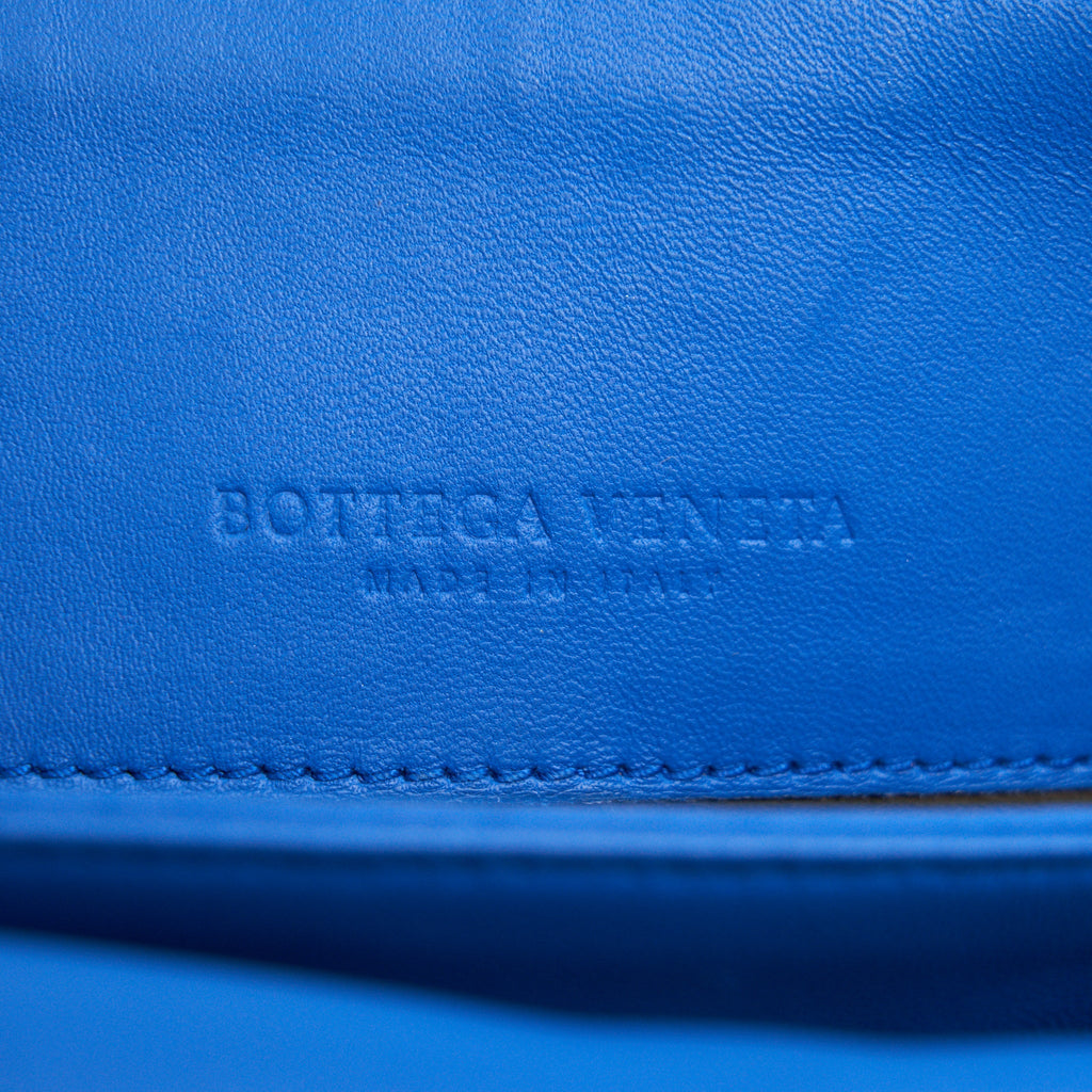 BOTTEGA VENETA OLYMPIA BAG SMALL BLUE