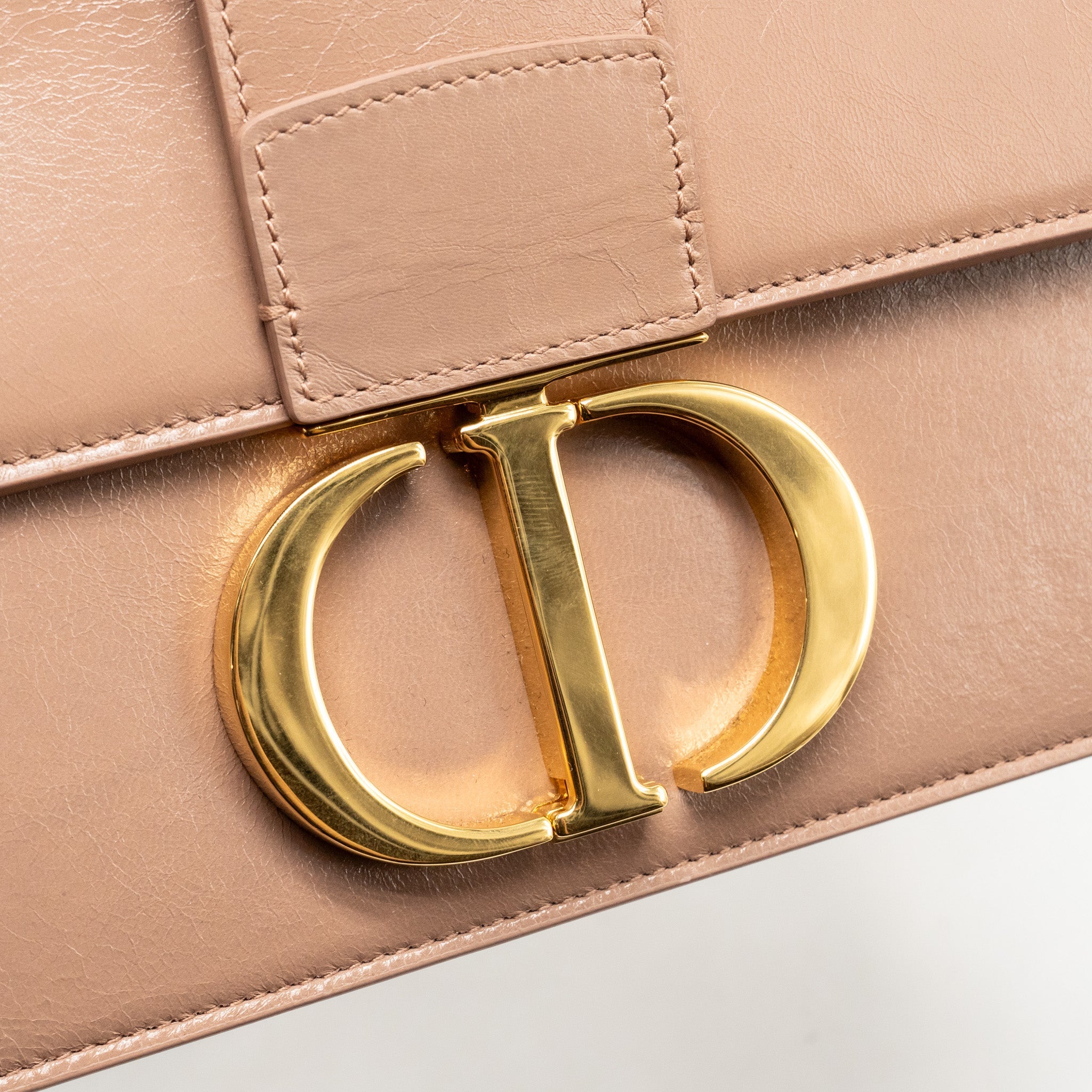 DIOR 30 MONTAIGNE BAG CALFSKIN DARK BEIGE GHW