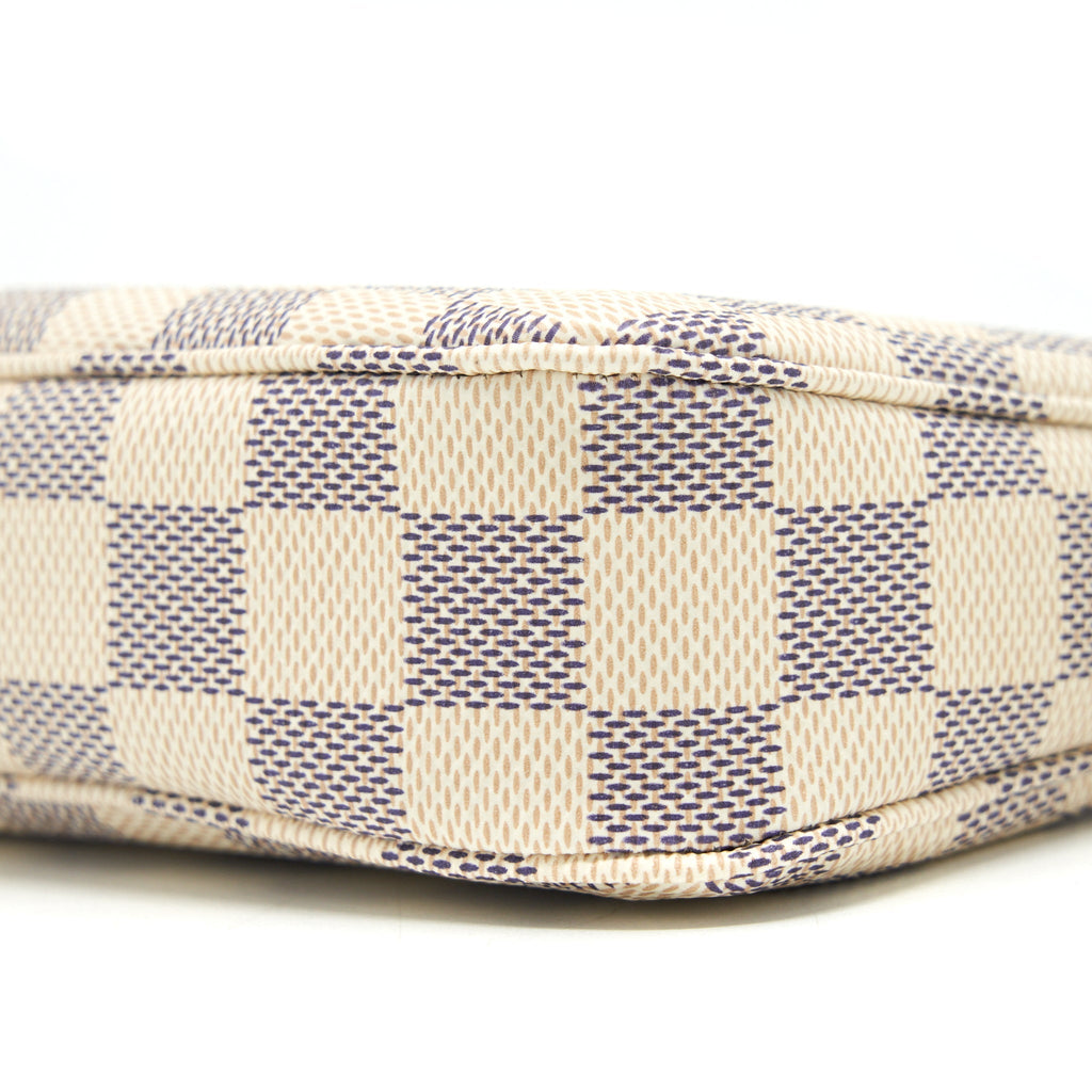LOUIS VUITTON POCHETTE ACCESSORIES DAMIER AZUR CANVAS GHW