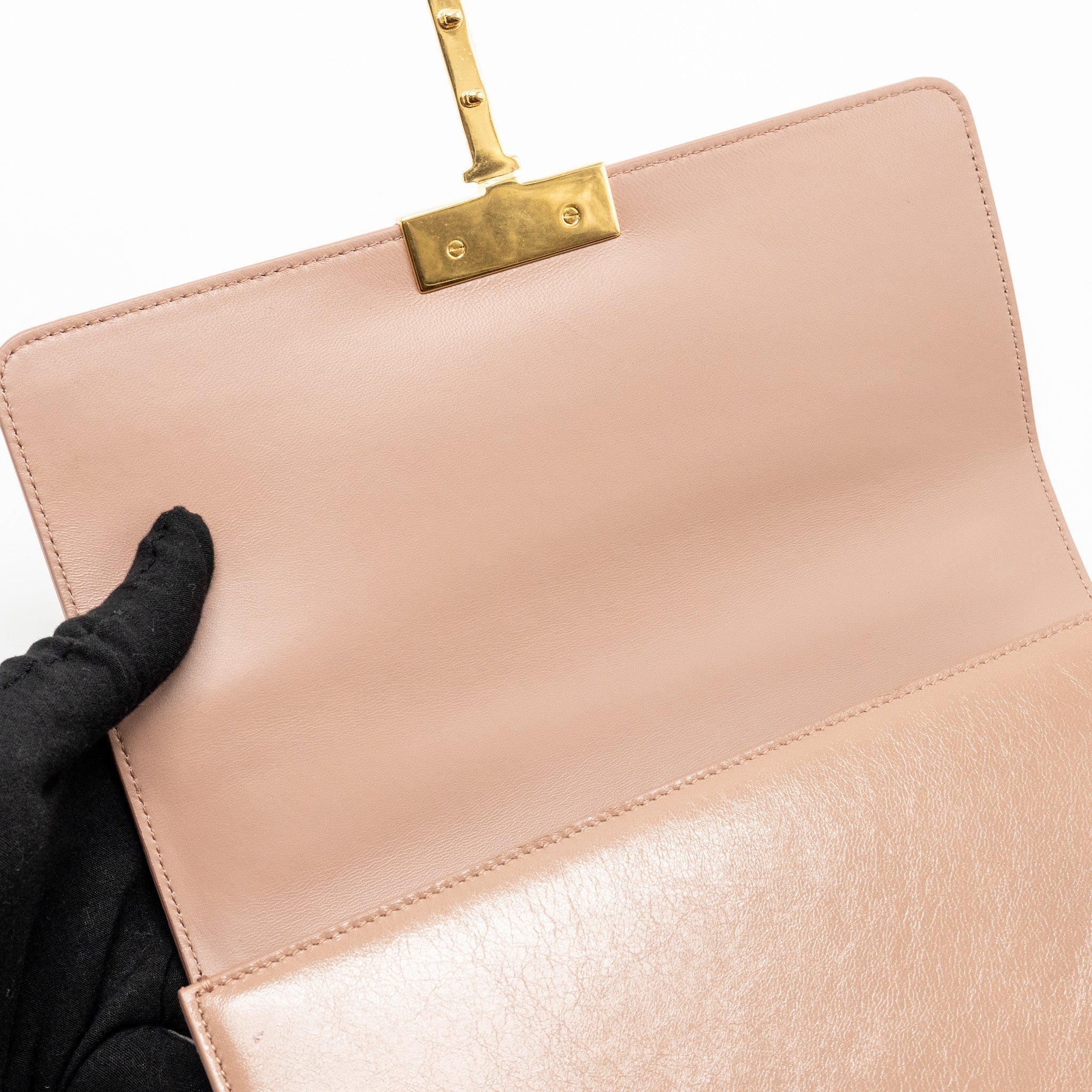DIOR 30 MONTAIGNE BAG CALFSKIN DARK BEIGE GHW