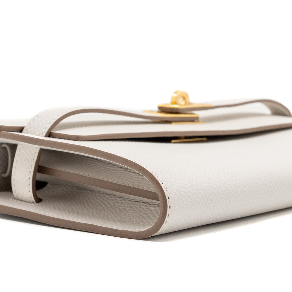 HERMES KELLY TO GO EPSOM M4 GRIS PALE GHW