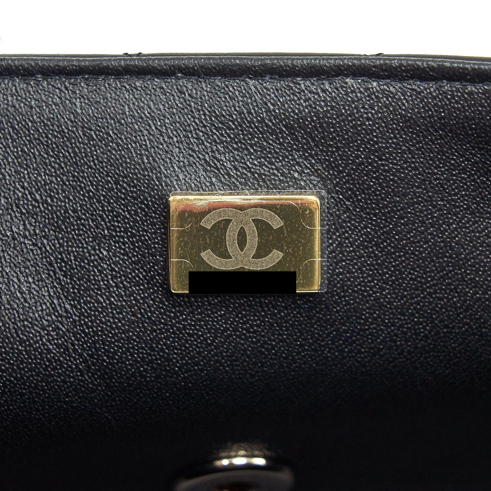CHANEL MINI RECTANGULAR FLAP BAG LAMBSKIN BLACK LGHW