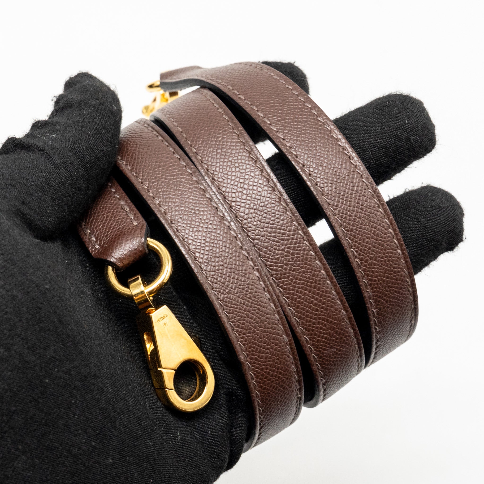 HERMES KELLY 25 MADAME MOKA GHW