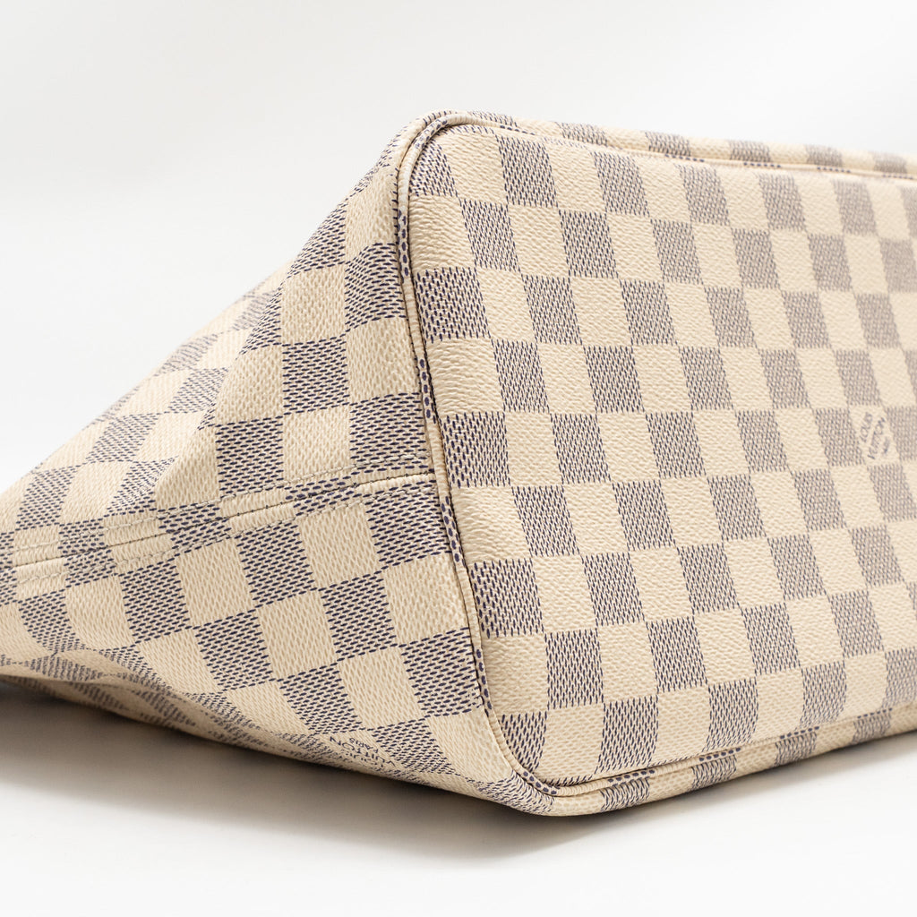 LOUIS VUITTON NEVERFULL MM DAMIER AZUR GHW