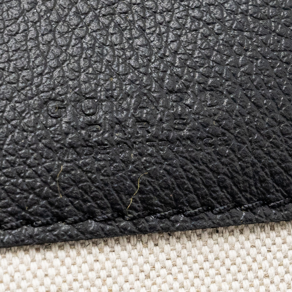 GOYARD SAINT LOUIS PM TOTE BAG GOYARDLINE CANVAS BLACK SHW