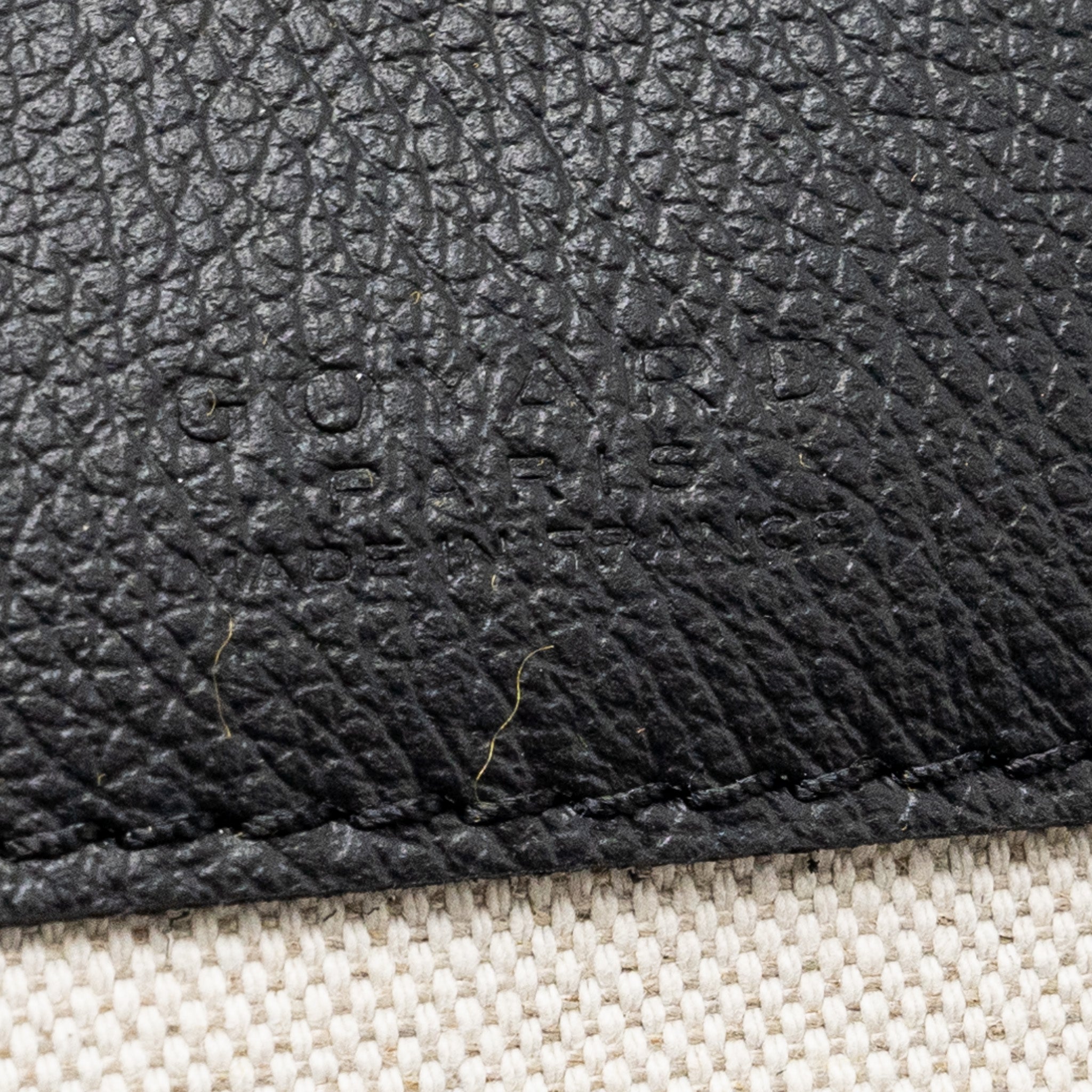 GOYARD SAINT LOUIS PM TOTE BAG GOYARDLINE CANVAS BLACK SHW
