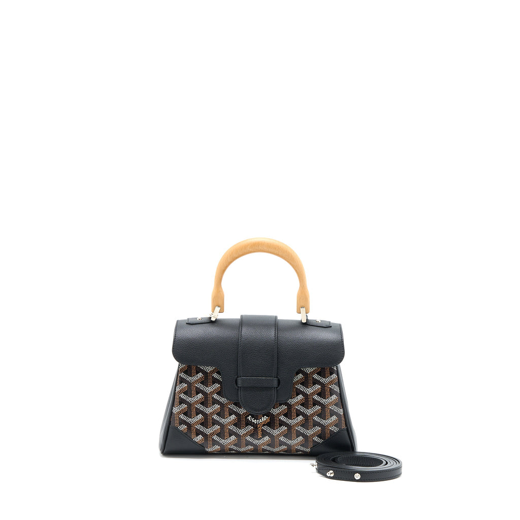 GOYARD SAIGON MINI GOYARDINE CANVAS BLACK/MULTICOLOUR SHW