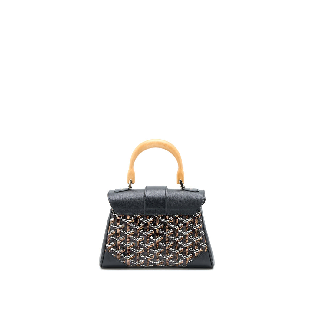 GOYARD SAIGON MINI GOYARDINE CANVAS BLACK/MULTICOLOUR SHW