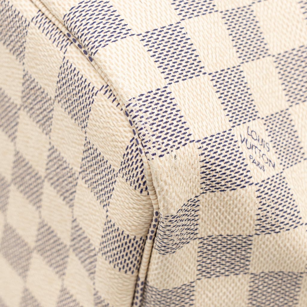 LOUIS VUITTON NEVERFULL MM DAMIER AZUR GHW